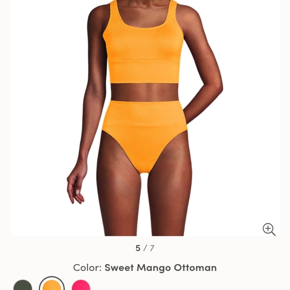 Yellow Ribbed Bikini Set - Picture 9 of 9